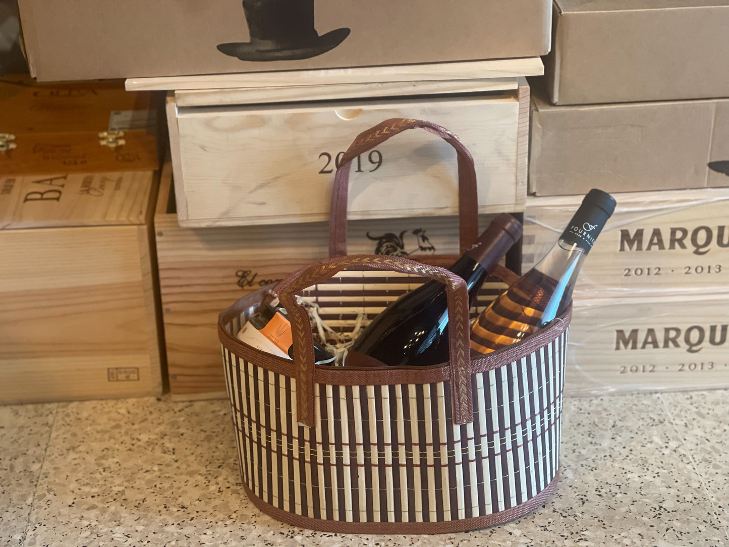 Canastas de Bamboo con handles